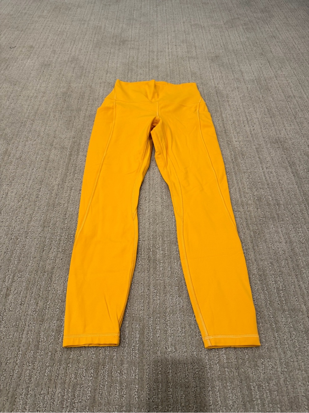 Lululemon Leggings Size 6 Align High Rise Pant Pockets Mango Dream Orange